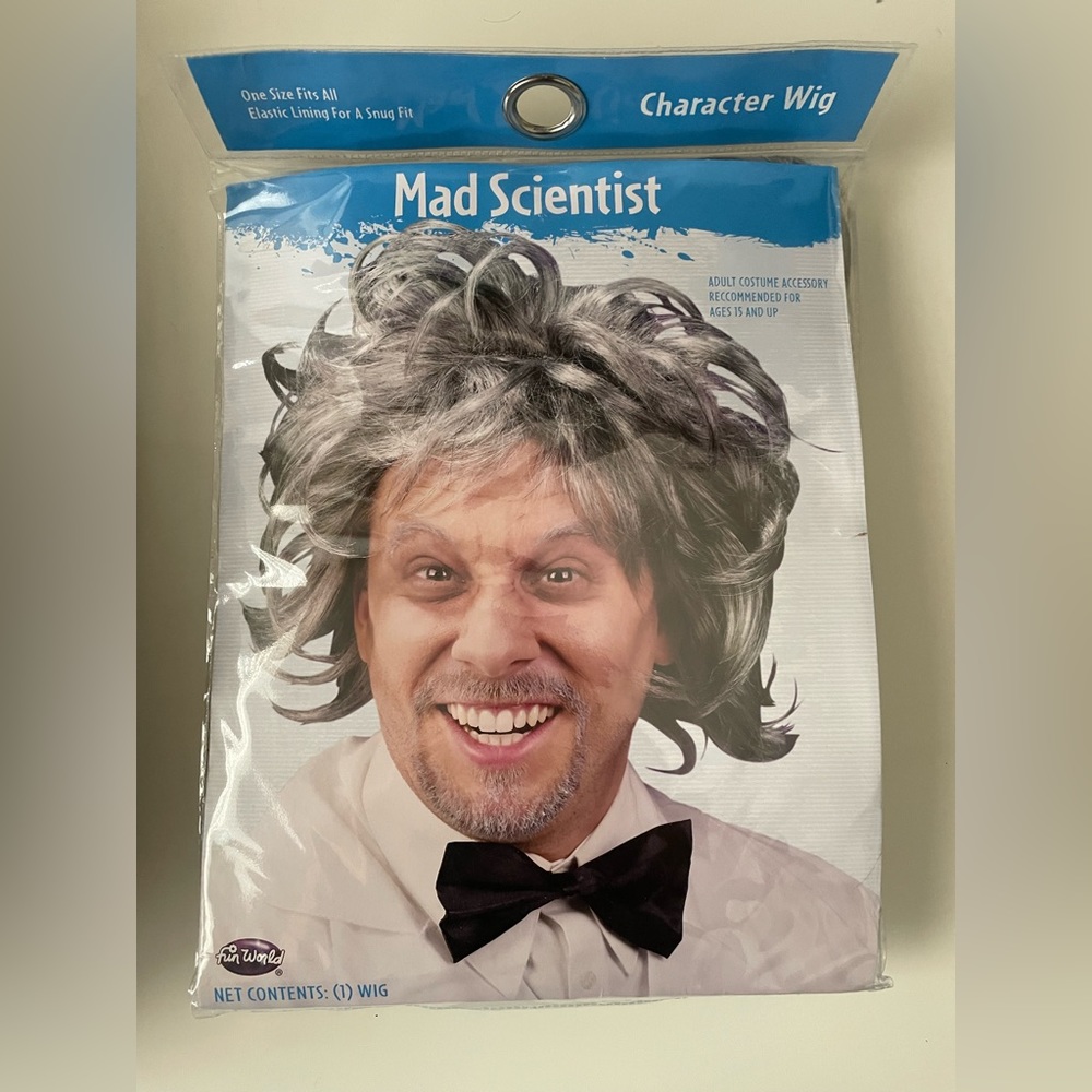 Mad Scientist Character Wig Halloween Costume